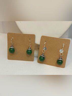 NEW Jade earrings NEW - Strictly Canadian!